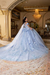 Load image into Gallery viewer, Wholesale Off-Shoulder Illusion Corset Quinceañera Gown with Sweep Train by LA305