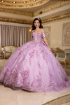Load image into Gallery viewer, Wholesale Off-Shoulder Illusion Corset Quinceañera Gown with Sweep Train by LA305