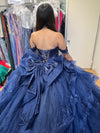 Load image into Gallery viewer, Wholesale Off-Shoulder Sweetheart Beaded Corset Glitter Tulle Ballgown Quinceañera Gown by LA306