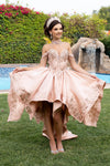 Load image into Gallery viewer, LA314 Wholesale Off-Shoulder Quinceañera Ball Gown with Lace Sequin Appliqués &amp; Oversized Back Bow - - Quinceanera Dresses LA MERCHANDISE