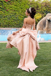 Load image into Gallery viewer, LA314 Wholesale Off-Shoulder Quinceañera Ball Gown with Lace Sequin Appliqués &amp; Oversized Back Bow - - Quinceanera Dresses LA MERCHANDISE