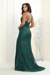 LA Merchandise LA7952 Embellished Sleeveless Long Prom Formal Gown - - Dress LA Merchandise