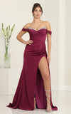 Load image into Gallery viewer, LA Merchandise LA7971 Satin Prom Gown