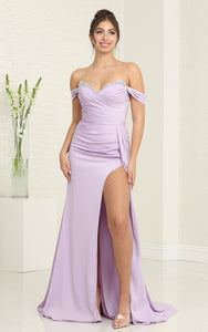 LA Merchandise LA7971 Satin Prom Gown