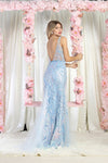 Load image into Gallery viewer, LA Merchandise LA8011 Plunging V-Neck Sequined Pageant Gown - - Dress LA Merchandise