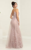 Cargar imagen en el visor de la galería, LA Merchandise LA8051 Spaghetti Straps Plunging V-neck Evening Gown - - Dress LA Merchandise