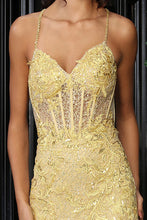 Load image into Gallery viewer, LA Merchandise LA8059 Corset Embroidered Prom Mermaid Evening Dress - - Dress LA Merchandise