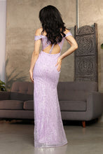 Load image into Gallery viewer, LA Merchandise LA8062 Lace Appliqued Sequin Corset Long Evening Dress - - Dress LA Merchandise
