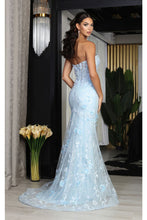 Load image into Gallery viewer, LA Merchandise LA8063 Strapless 3D Floral Applique Red Carpet Gown - - Dress LA Merchandise