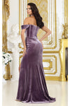 Load image into Gallery viewer, LA Merchandise LA8069 Cowl Neck Velvet Off Shoulder Holidays Gown - - Dress LA Merchandise