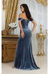 Load image into Gallery viewer, LA Merchandise LA8069 Cowl Neck Velvet Off Shoulder Holidays Gown - - Dress LA Merchandise