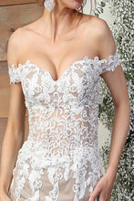 Load image into Gallery viewer, LA Merchandise LA8086 Lace Detailed Corset Long Wedding Gown - - Dress LA Merchandise