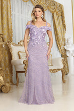 Load image into Gallery viewer, LA Merchandise LA8088 3D Floral Applique Pageant Glitter Dress - LILAC - Dress LA Merchandise