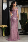 Load image into Gallery viewer, LA Merchandise LA8092 Feather Fully Beaded Illusion Gala Prom Dress - - Dress LA Merchandise