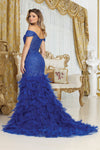 Load image into Gallery viewer, LA Merchandise LA8093 Sweetheart Beaded Feather Accent Gala Gown - - Dress LA Merchandise
