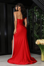 Load image into Gallery viewer, LA Merchandise LA8102 Off-Shoulder Beaded Sheath Pageant Gown - - Dress LA Merchandise