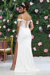 Load image into Gallery viewer, LA Merchandise LA8107B Beaded Corset Ivory Wedding Dress - - Dress LA Merchandise