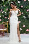 Load image into Gallery viewer, LA Merchandise LA8107B Beaded Corset Ivory Wedding Dress - IVORY - Dress LA Merchandise