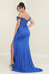 Load image into Gallery viewer, LA Merchandise LA8110 Floral Applique Sheath Sequin Gala Gown - - Dress LA Merchandise