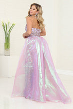 Load image into Gallery viewer, LA Merchandise LA8117 Lilac Sequin Evening Dress W/ Detachable Skirt - - Dress LA Merchandise