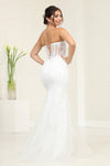 Load image into Gallery viewer, LA Merchandise LA8118B Ivory Corset Mermaid Bridal Dress - - Dress LA Merchandise