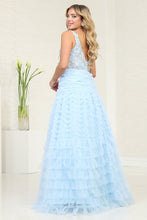 Load image into Gallery viewer, LA Merchandise LA8123 3D Floral Corset Tulle Wholesale Long Gala Dress