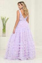 Load image into Gallery viewer, LA Merchandise LA8124 Sheer Tiered Strapless Wholesale Pageant Dress