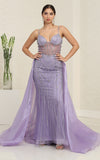 Load image into Gallery viewer, Wholesale Long Prom Dress Sweetheart Beaded Evening Gown By LA8126 - VICTORIAN LILAC - Dress LA Merchandise