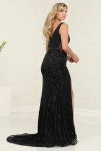 Load image into Gallery viewer, LA Merchandise LA8127 Sheer Sides Sheath High Slit Wholesale Prom Gown