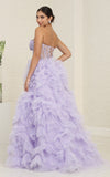 Load image into Gallery viewer, Wholesale Formal Dress Strapless A-Line High Slit Gala Gown By LA8129 - - Dress LA Merchandise