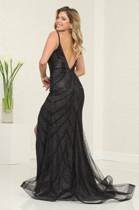 LA Merchandise LA8134 Elegant Black Beaded Formal Wholesale Gowns