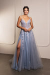 Load image into Gallery viewer, Wholesale Formal Dress Spaghetti Strap Glitter Formal Gown By LA8137