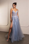Load image into Gallery viewer, Wholesale Formal Dress Spaghetti Strap Glitter Formal Gown By LA8137