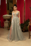 Load image into Gallery viewer, Wholesale Formal Dress Spaghetti Strap Glitter Formal Gown By LA8137