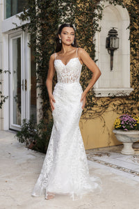 Wholesale Bridal Dress Sweetheart Mermaid Sequin Gown By LA8138
