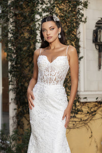 Wholesale Bridal Dress Sweetheart Mermaid Sequin Gown By LA8138