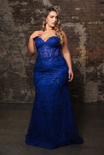 Load image into Gallery viewer, Wholesale Long Prom Dress Sweetheart Mermaid Sequin Gown By LA8138
