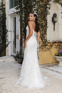 Wholesale Bridal Dress Sweetheart Mermaid Sequin Gown By LA8138