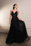 Load image into Gallery viewer, Wholesale Long Gala Dress V-Neck Sequin A-Line Formal Gown By LA8143