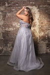 Load image into Gallery viewer, Wholesale Long Gala Dress V-Neck Sequin A-Line Formal Gown By LA8143