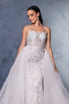 Load image into Gallery viewer, Wholesale Wedding Dress Sleeveless Beaded Bridal Gown By LA8146