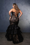 Load image into Gallery viewer, Wholesale Formal Dress Plunging V-Neck Beaded Prom Gown By LA8148 - - Dress LA Merchandise