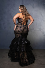 Load image into Gallery viewer, Wholesale Formal Dress Plunging V-Neck Beaded Prom Gown By LA8148