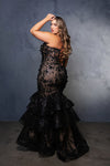 Load image into Gallery viewer, Wholesale Formal Dress Plunging V-Neck Beaded Prom Gown By LA8148 - - Dress LA Merchandise