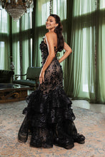 Load image into Gallery viewer, Wholesale Formal Dress Plunging V-Neck Beaded Prom Gown By LA8148