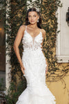 Load image into Gallery viewer, Wholesale Wedding Dress Plunging V-Neck Sequin Bridal Gown By LA8148