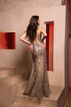 Load image into Gallery viewer, Wholesale Long Gala Dress Sleeveless Mesh Evening Gown By LA8149