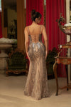 Load image into Gallery viewer, Wholesale Long Gala Dress Sleeveless Mesh Evening Gown By LA8149