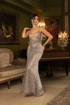 Load image into Gallery viewer, Wholesale Long Gala Dress Sleeveless Mesh Evening Gown By LA8149