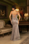 Load image into Gallery viewer, Wholesale Long Gala Dress Sleeveless Mesh Evening Gown By LA8149